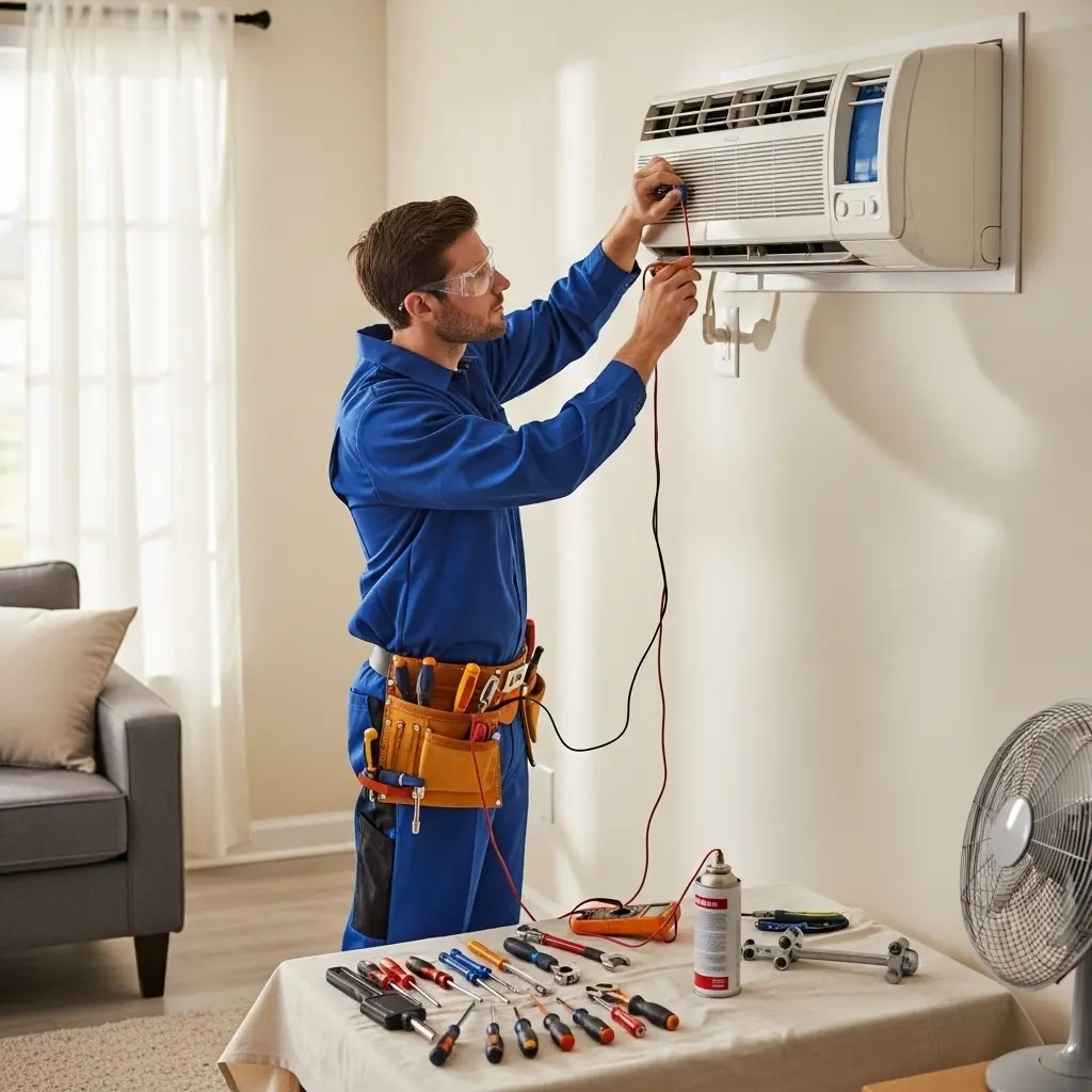 Çubuk Çetintaş Çetintaş klima gaz dolumu ve bakım – Enerji verimliliği artırıldı. - Teknik servis örneği